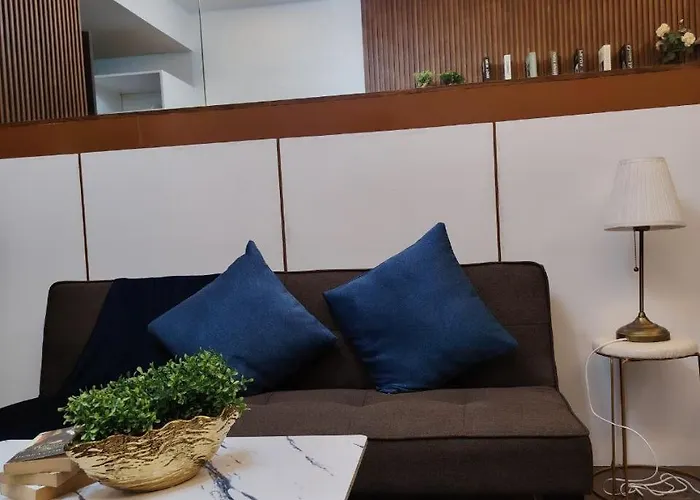 Affordable Modern With Netflix Wifi Balcony In Air Residences Apartment Manila