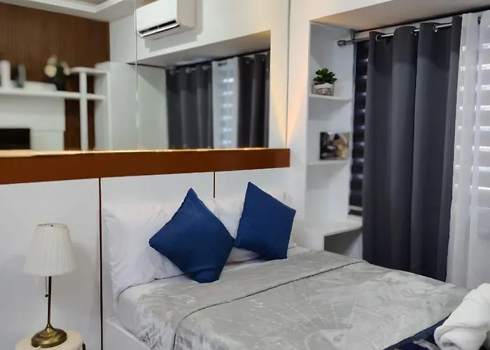 Affordable Modern With Netflix Wifi Balcony In Air Residences * Manila