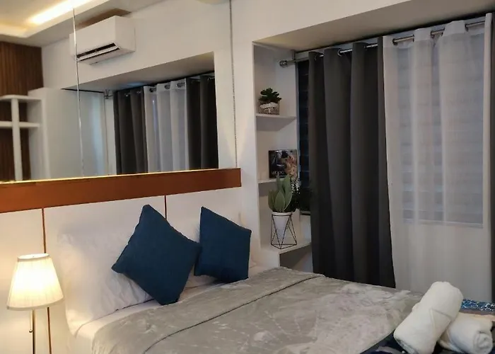 Affordable Modern With Netflix Wifi Balcony In Air Residences * Manila