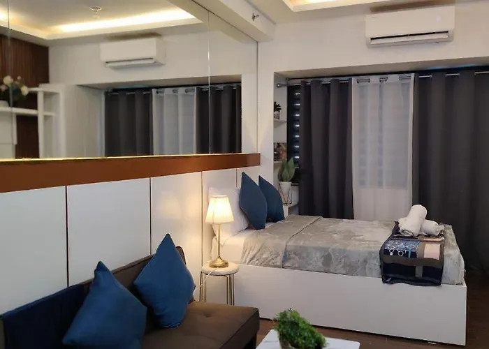 Affordable Modern With Netflix Wifi Balcony In Air Residences Apartment Manila